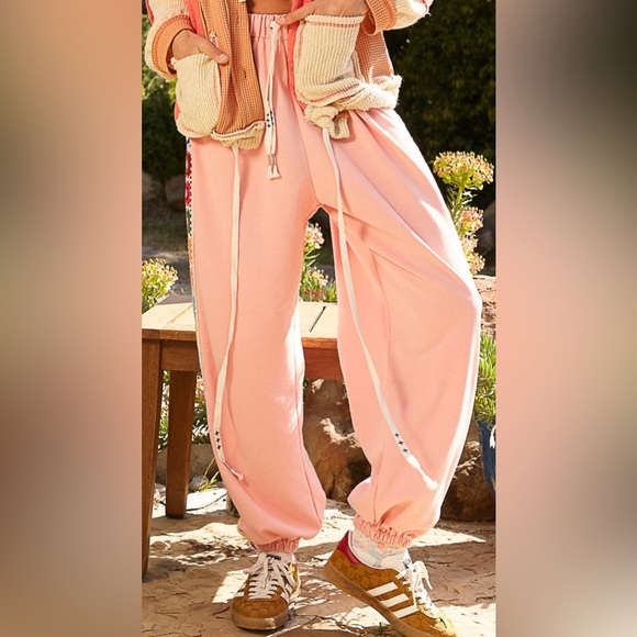 #141 👻 POL  Granny Square French Terry jogger pants - Picture 3 of 8